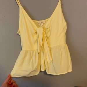 Pastel Yellow LA Hearts Tank Top
